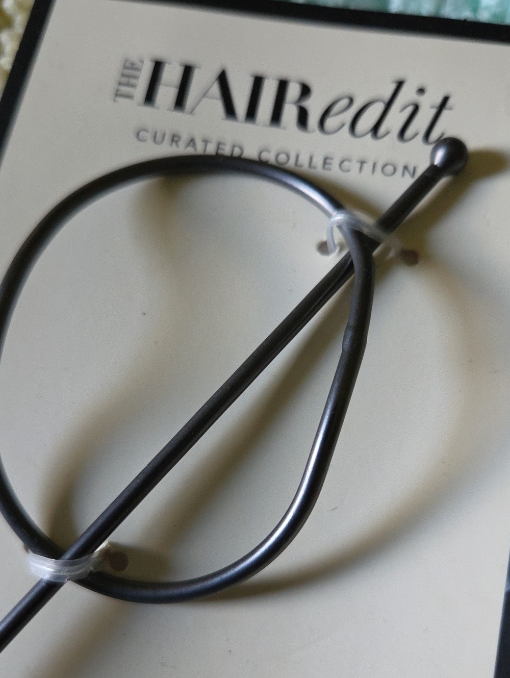 The Hair Edit Hoop & Pin Metal Loop Barrette. NIP - Picture 7 of 9